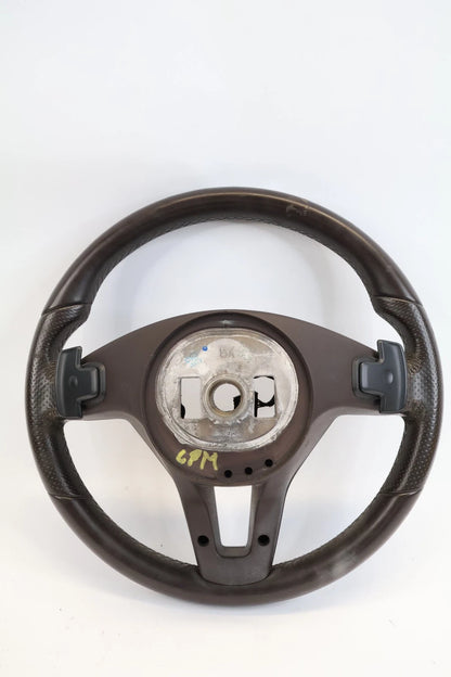 2014-2016 MERCEDES E350 W212 LEATHER STEERING WHEEL PADDLE SHIFTERS BLACK OEM