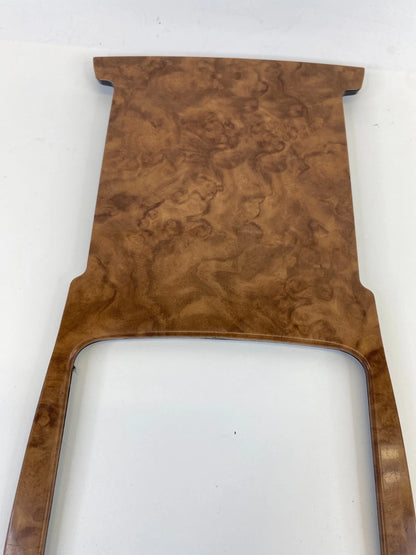 2008-2012 BUICK ENCLAVE CENTER CONSOLE STORAGE BOX WOOD COVER PLATE BEZEL TRIM