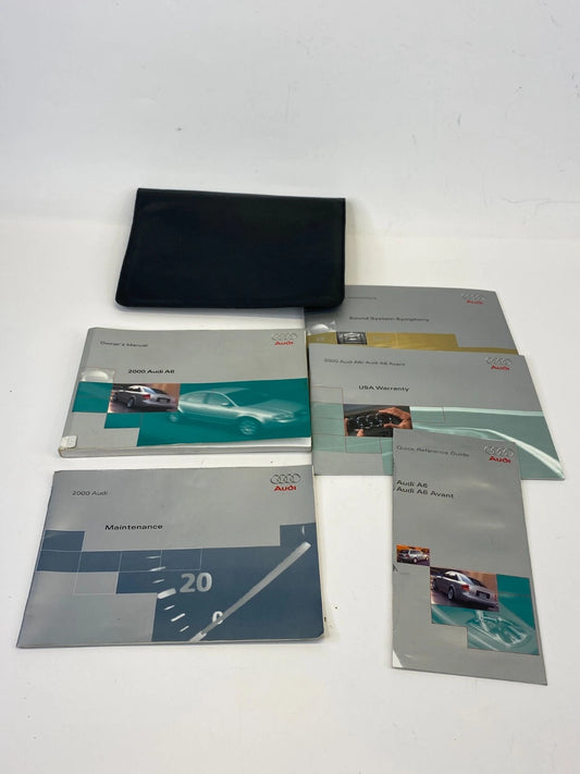 2000 AUDI A6 OWNERS MANUAL QUICK REFERENCE GUIDE BOOK SET W/ CASE OEM