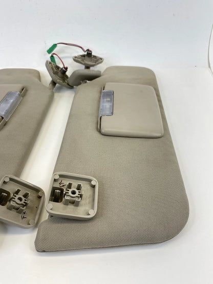 2010 2011 FORD TAURUS LEFT & RIGHT SIDE SUN VISOR SET PAIR W/ GARAGE OPENER OEM