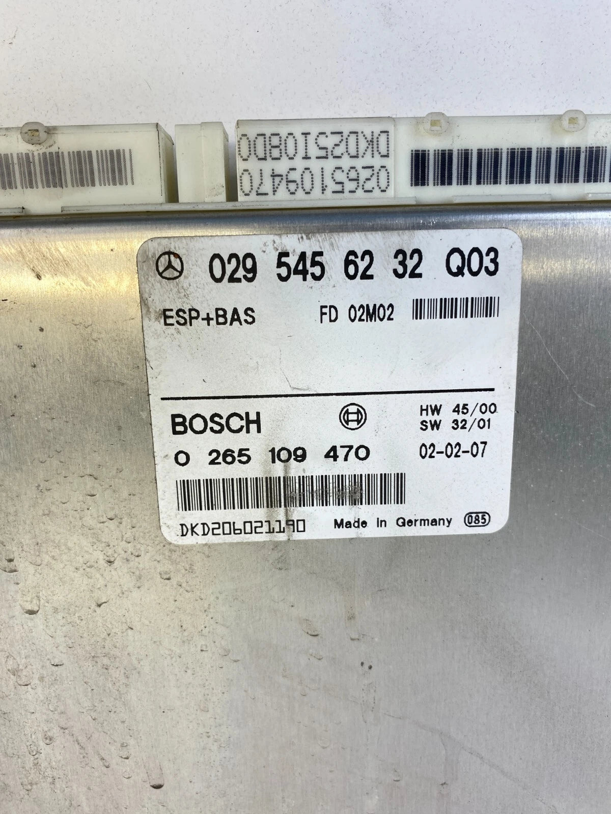 2001-2003 MERCEDES-BENZ CLK430 ABS ANTI LOCK BRAKE CONTROL MODULE 0295456232 OEM