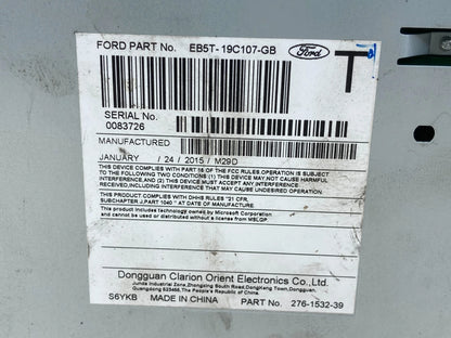 2015 FORD POLICE INTERCEPTOR UTILITY AM/FM RADIO CD PLAYER RECEIVER STEREO