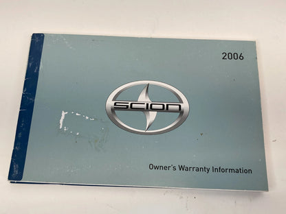 2006 06 SCION TC BASE OWNERS MANUAL GUIDE INFOMATION BOOK W/ CASE OEM