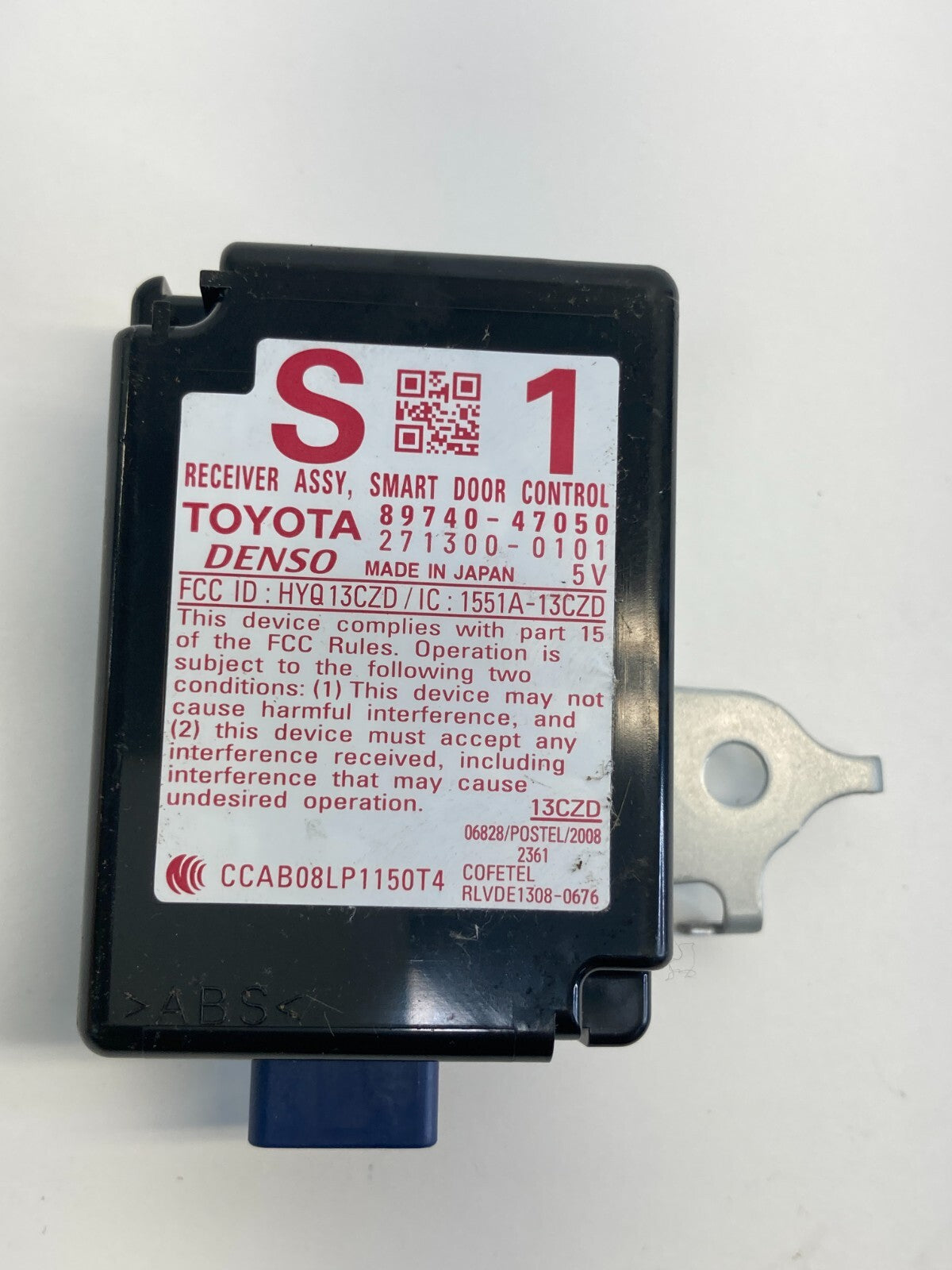 2010-2015 Toyota Prius Smart Door Control Receiver Module Computer 89740-47050