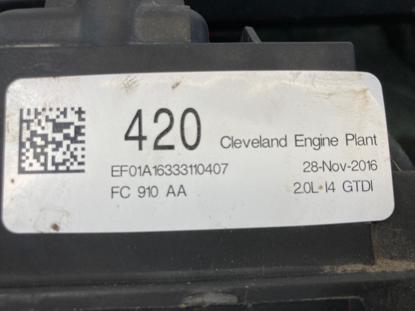 2015-2018 Ford Edge 2.0L. 2.3L Top Engine Valve Cover Cylinder Head GB5E-6K271