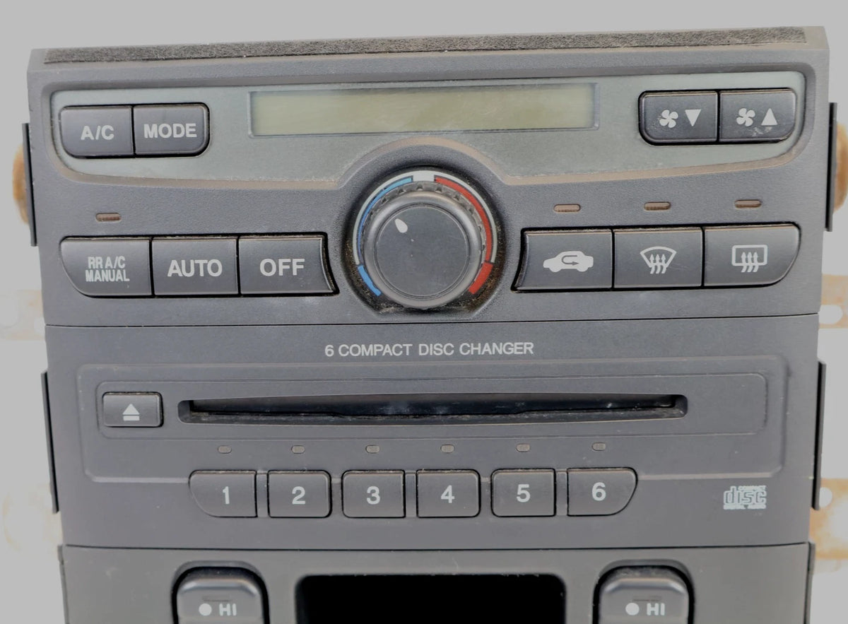 03-05 HONDA PILOT DASH AC CLIMATE CONTROL CD PLAYER RECEIVER & SEAT SWITCH PANEL