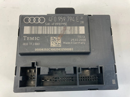 2006 2007 2008 AUDI A6 REAR RIGHT SIDE DOOR CONTROL MODULE UNIT 4F0-959-794-E