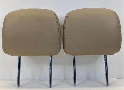 2013-2016 NISSAN PATHFINDER FRONT SEAT HEADREST PAIR SET LH RH TAN OEM FACTORY