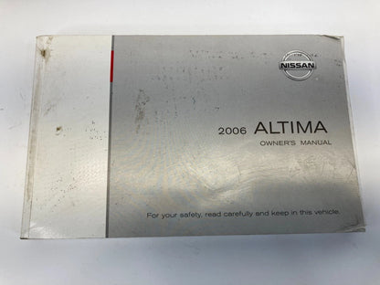 2006 NISSAN ALTIMA OWNERS MANUAL INFORMATION GUIDE MAINTENANCE BOOK SET W/ CASE