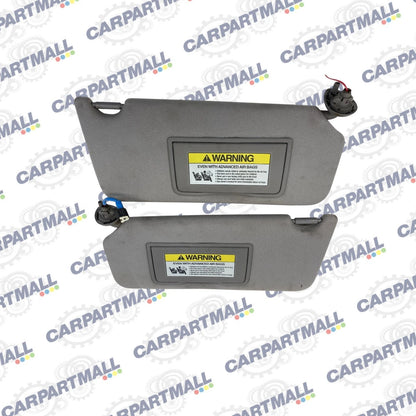 2008-2010 HONDA ACCORD LEFT & RIGHT SUN VISOR SUNVISOR SET SHADE LH RH GRAY OEM
