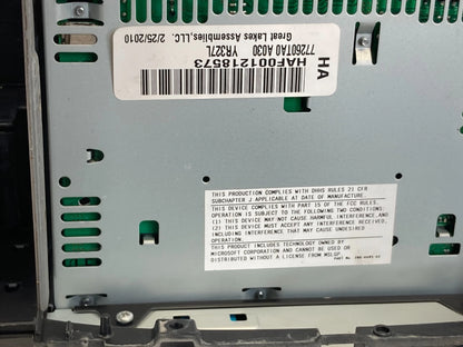 08-11 Honda Accord AM FM CD Player Radio Receiver W/ Air Vent 77260TA0A030 OEM