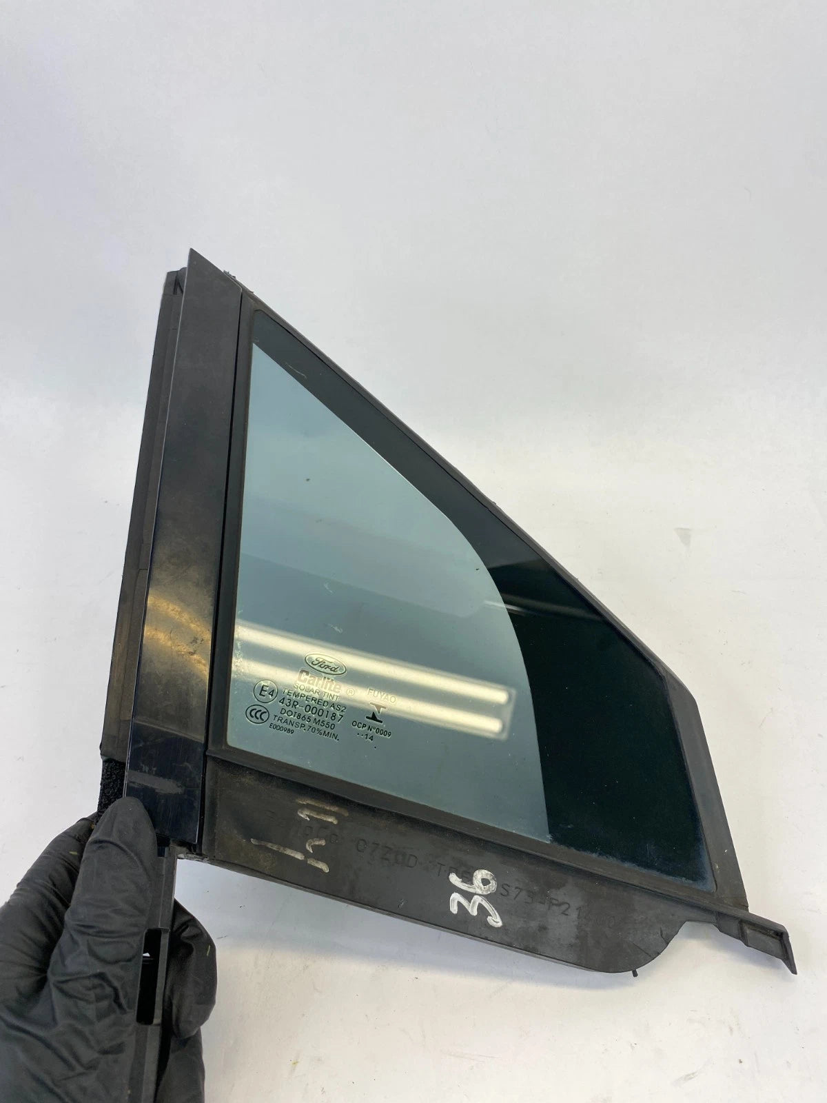 2013-2020 FORD FUSION FRONT RIGHT DOOR QUARTER WINDOW VENT GLASS OEM DS73-F21400