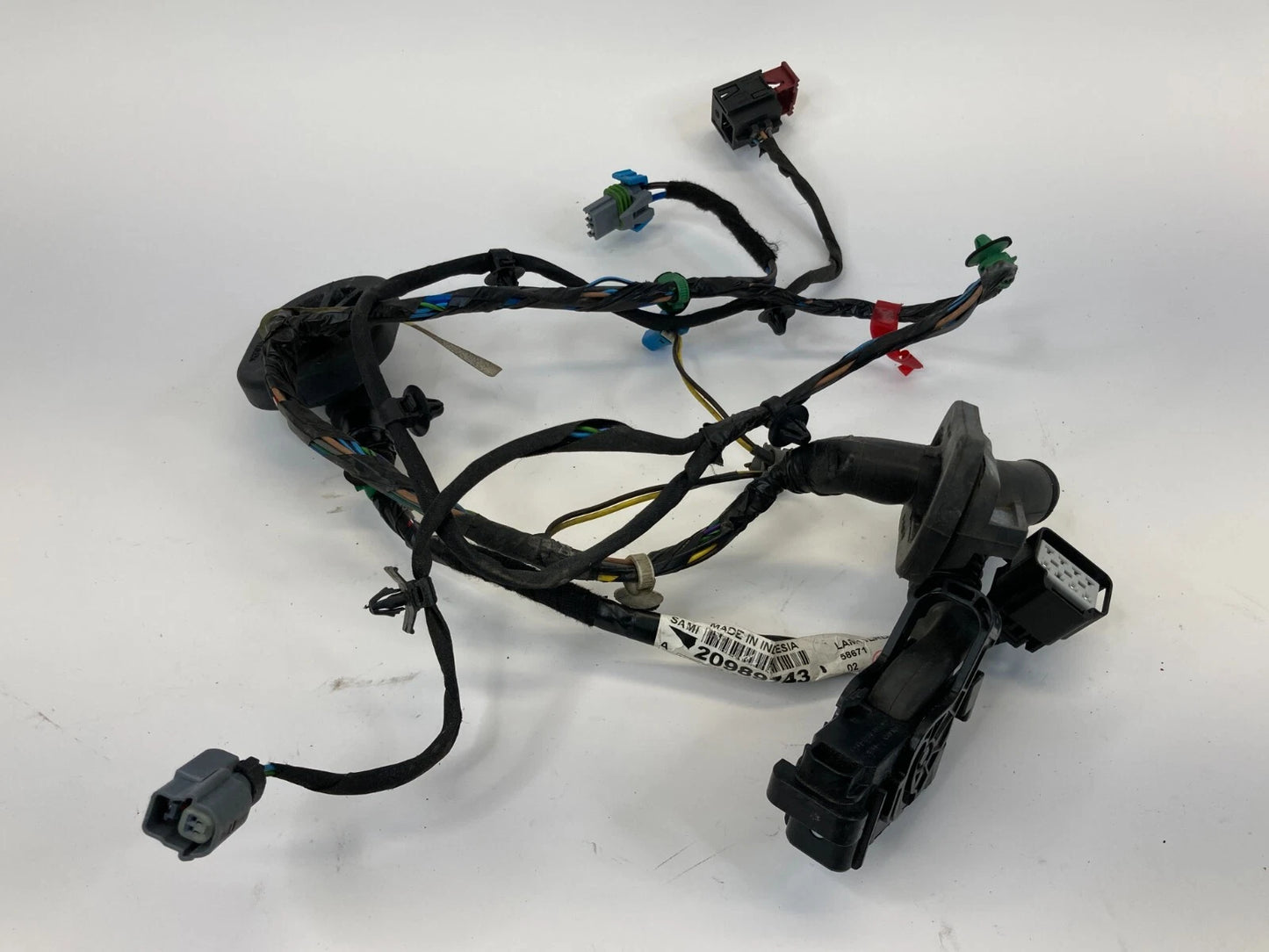 2010 10 GMC ACADIA REAR LEFT SIDE DOOR WIRING WIRE HARNESS 20989743 OEM