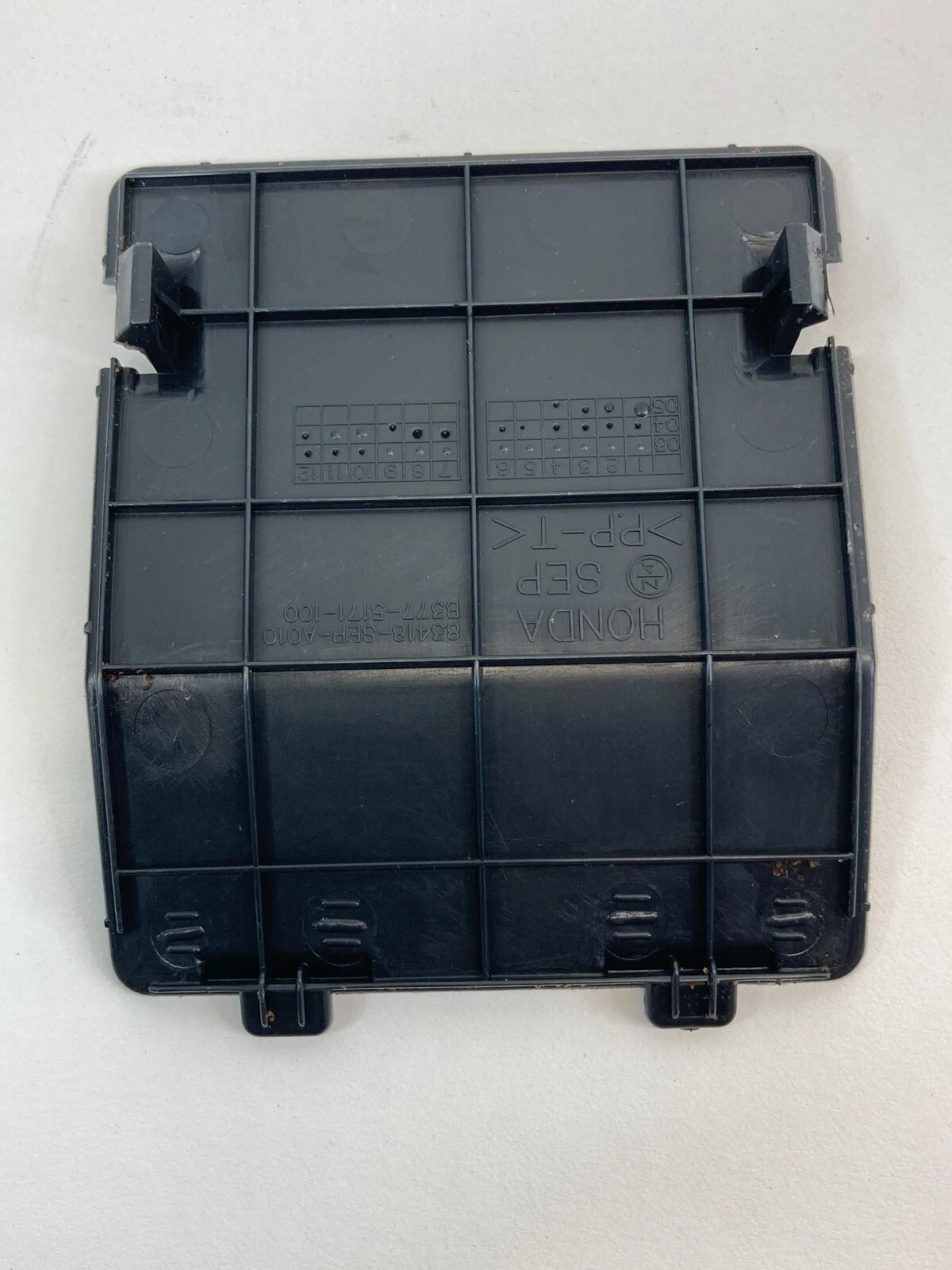 2004-2008 ACURA TL REAR CENTER CONSOLE ACCESS INNER COVER TRIM 83418-SEP-A010