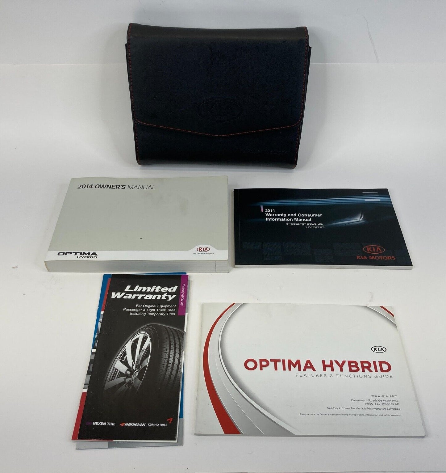 2014 Kia Optima Hybrid LX SEDAN Owners Manual Book Information Guide w/ Case OEM