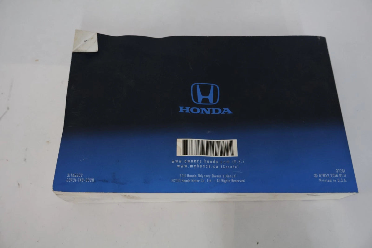 2011 HONDA ODYSSEY OWNER’S MANUAL SET W/ CASE QUICK GUIDE WARRANTY BOOKS OEM
