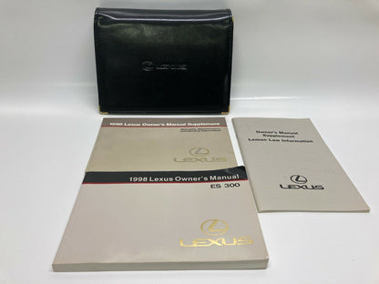 1998 98 Lexus ES300 ES 300 Owner's Manual Supplement Set w/ Case Set OEM