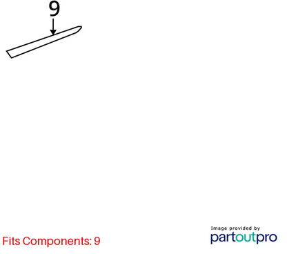 2006-2010 MERCEDES-BENZ R350 REAR RIGHT INTERIOR DOOR PANEL BEZEL COVER TRIM OEM