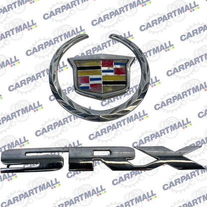 04 05 06 07 08 09 Cadillac SRX Rear Chrome Emblem Logo Badge Set Pair OEM