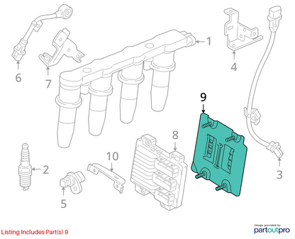 2011-2016 CHEVROLET CRUZE 16 LIMITED ENGINE CONTROL MODULE ECU BRACKET SUPPORT