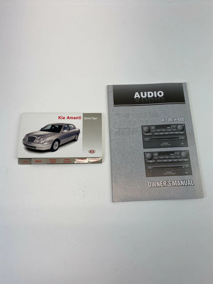 2005 KIA AMANTI 3.5L V6 A/T SEDAN OWNER'S MANUAL WARRANTY GUIDE BOOK W/ CASE OEM