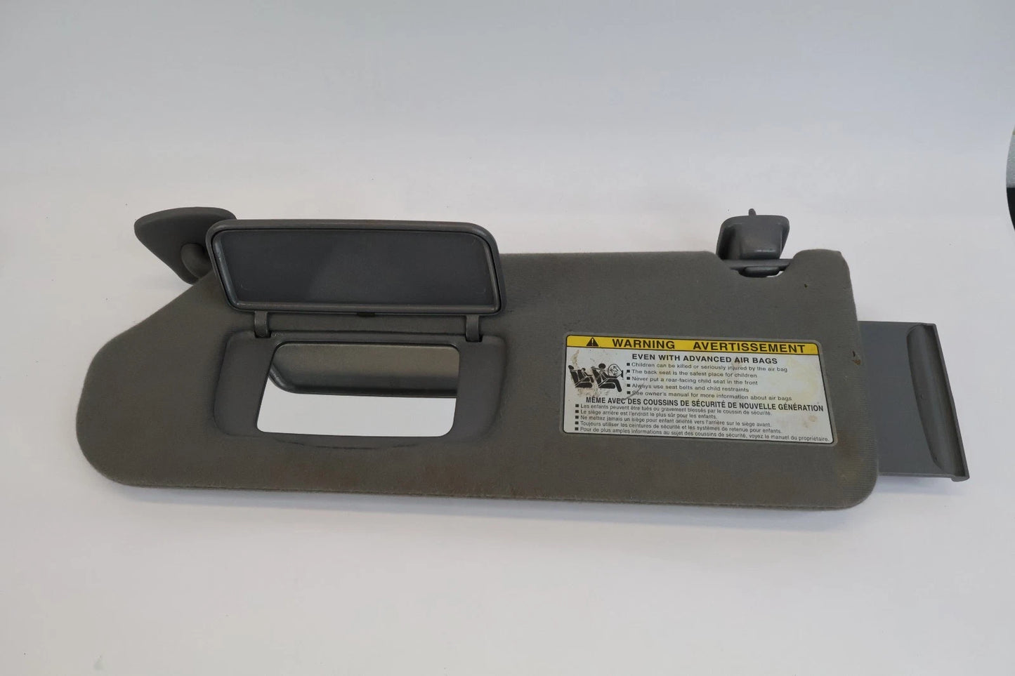 2004-2006 TOYOTA TUNDRA DOUBLE CAB SUN VISOR SET LEFT RIGHT DUAL PANEL GRAY OEM