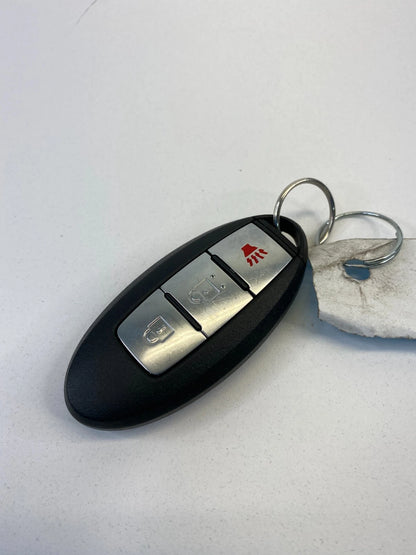 2009-2014 NISSAN CUBE IGNITION START STOP SWITCH BUTTON BEZEL COVER W/ KEY OEM