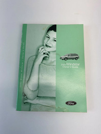 2003 FORD WINDSTAR SEL 3.8 OWNERS MANUAL INFORMATION GUIDE BOOK SET W / CASE OEM