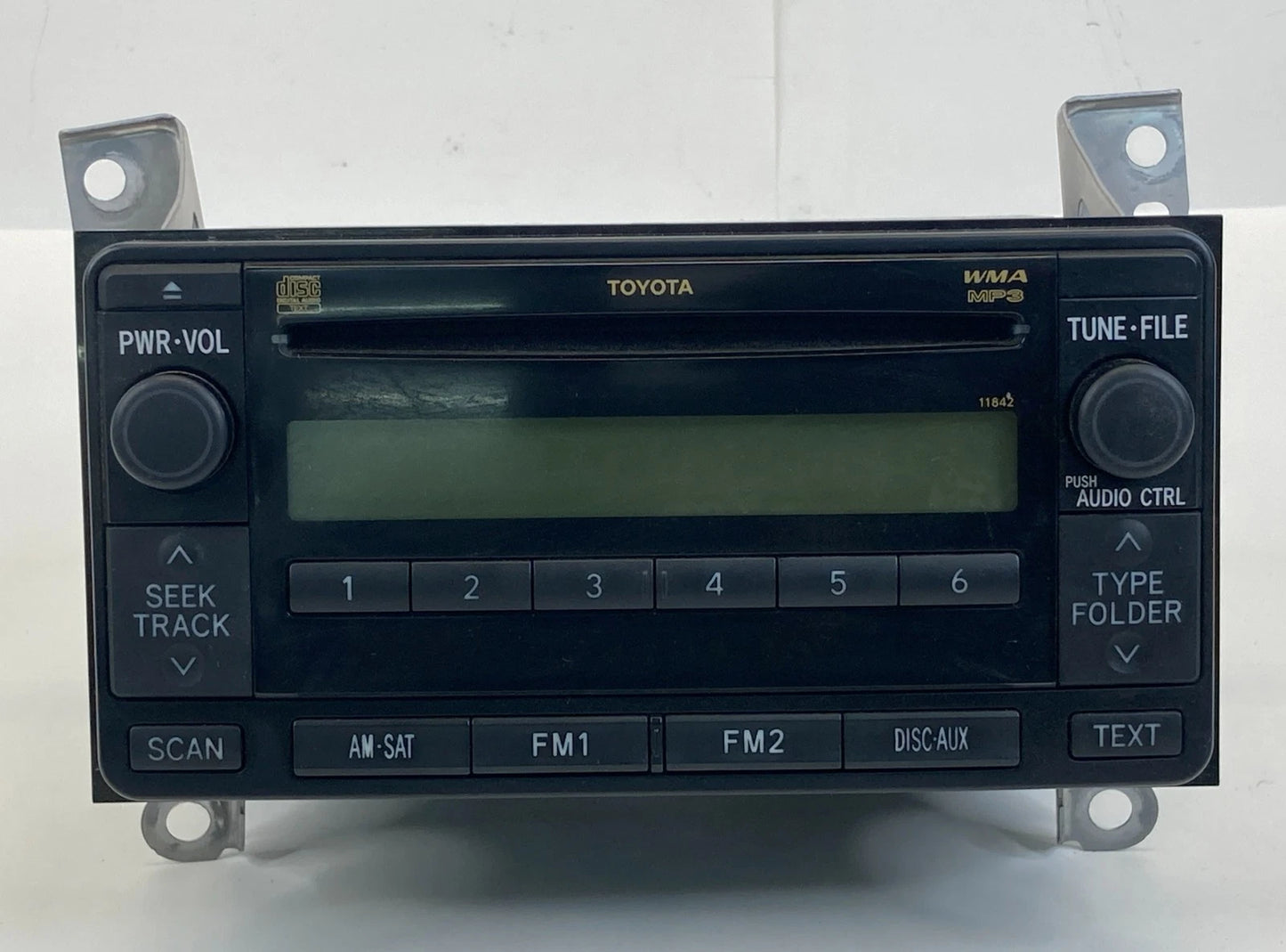 09 10 11 TOYOTA YARIS AM / FM RADIO CD CASSETTE PLAYER RECEIVER 86120-52A20 OEM