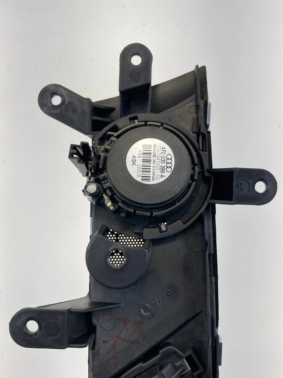 2006-2011 AUDI A6 FRONT LEFT DRIVER SIDE INNER DOOR HANDLE W/TWEETER 4F0837019C