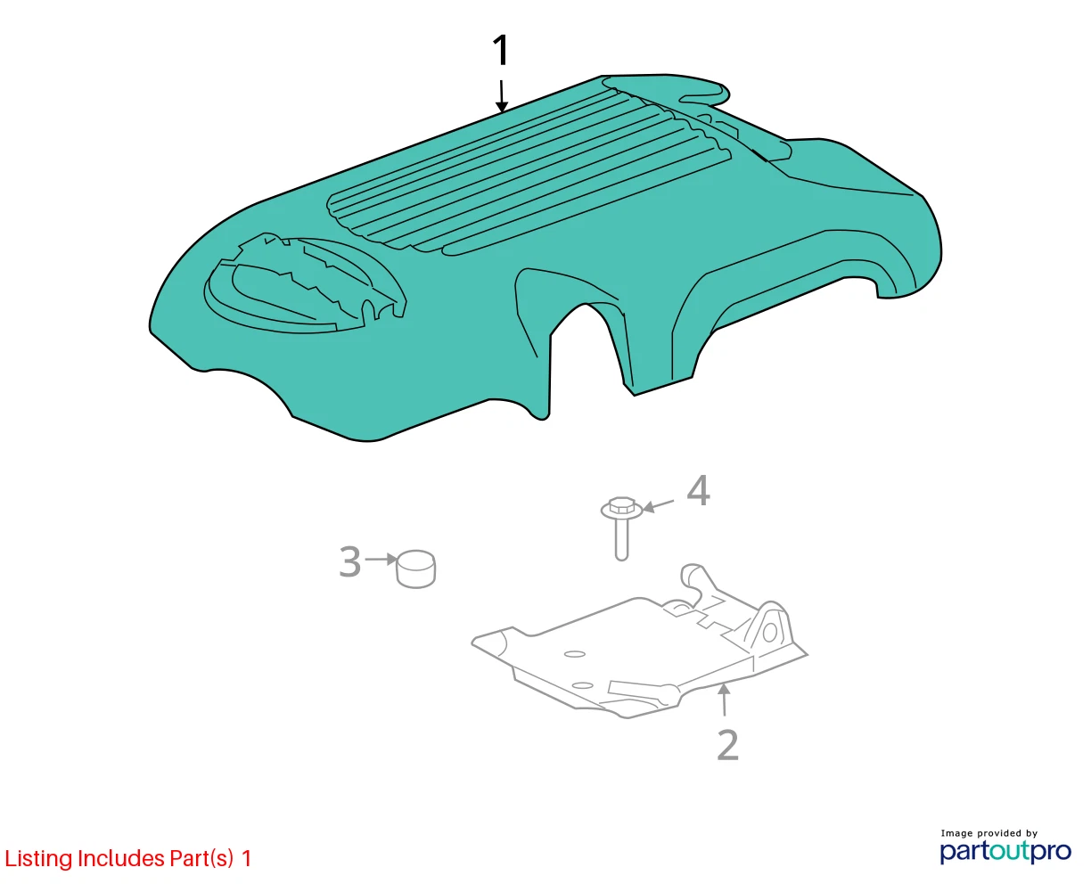 2000-2006 CADILLAC ESCALADE 5.7L V8 ENGINE APPEARANCE TRIM COVER PLATE 12580999