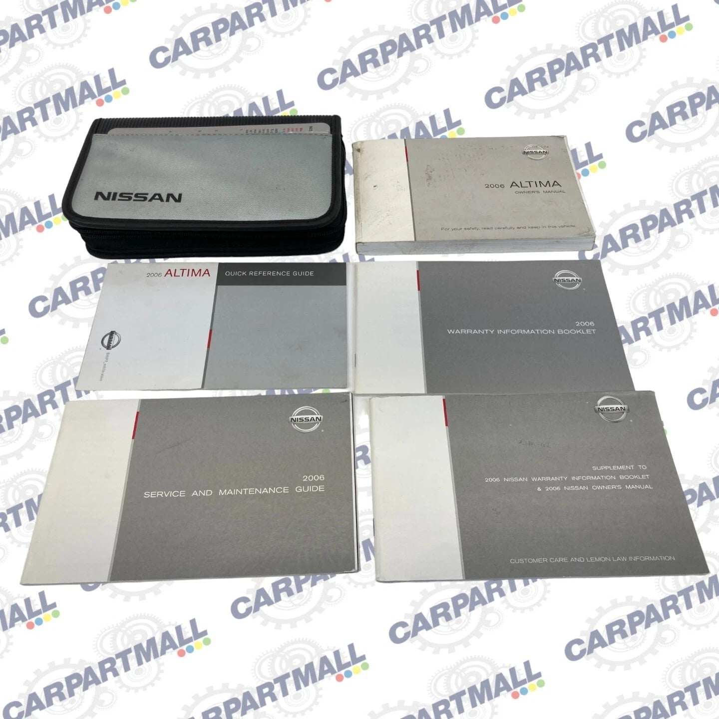 2006 NISSAN ALTIMA OWNERS MANUAL INFORMATION GUIDE MAINTENANCE BOOK SET W/ CASE