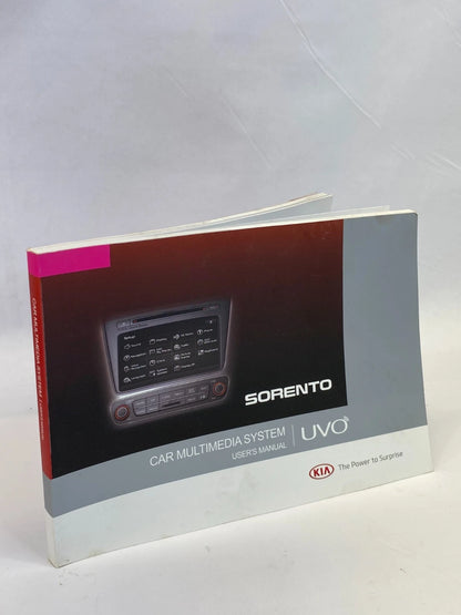 2015 KIA SORENTO SX SPORT OWNERS MANUAL INFORMATION GUIDE BOOK W/ CASE OEM