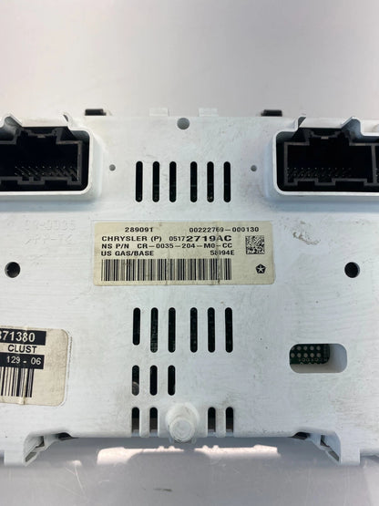 2010 COMPASS PATRIOT SPEEDOMETER INSTRUMENT CLUSTER GAUGES UKN MILES 05172719AC