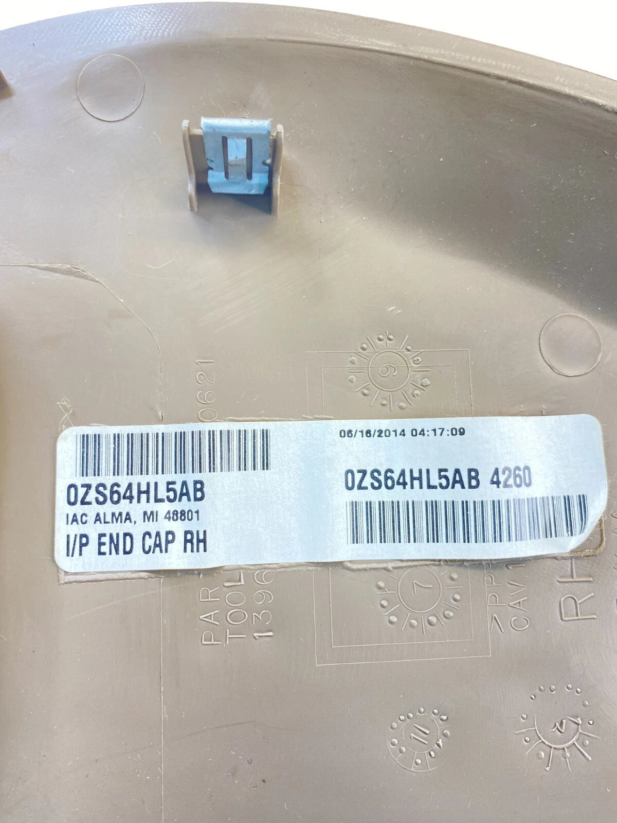 2011-2016 CHRYSLER TOWN & COUNTRY RIGHT SIDE DASH PANEL END CAP TRIM 0ZS64HL5AB