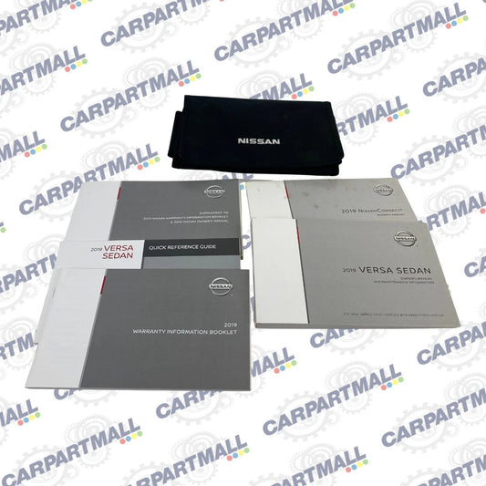 2019 Nissan Versa SV SEDAN Owners Manual Guide Warranty Information w/ Case OEM