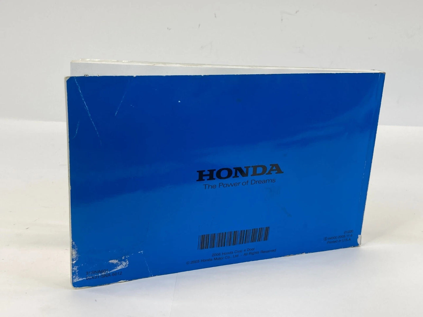 2006 HONDA CIVIC SEDAN OWNERS MANUAL GUIDE INFORMATION BOOK OEM