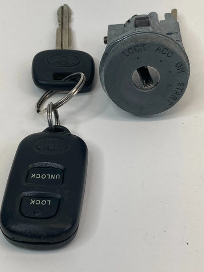 03 04 TOYOTA COROLLA 03-05 MATRIX IGNITION SWITCH LOCK CYLINDER W/ KEY OEM