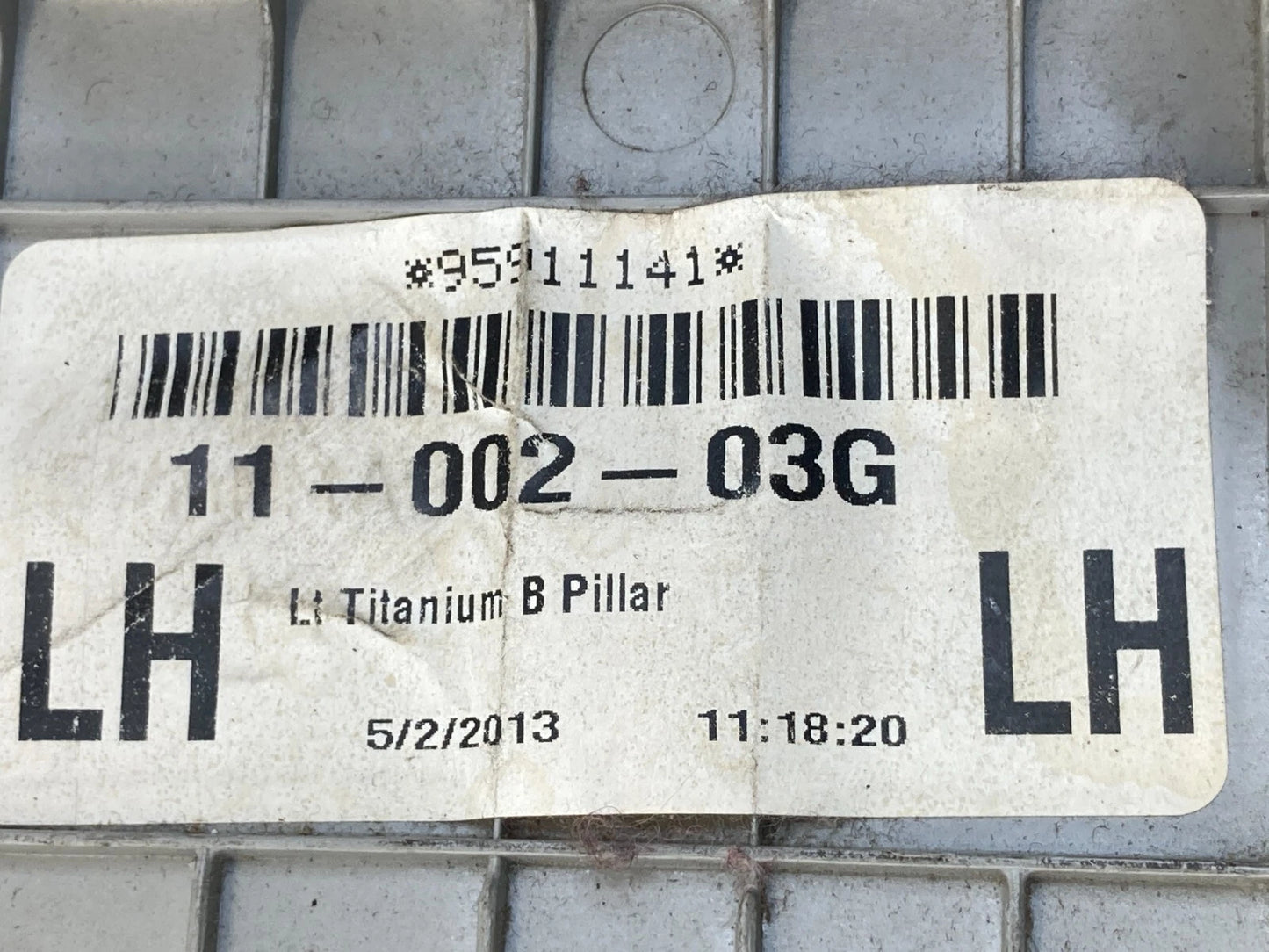 11-16 CHEVROLET CRUZE FRONT LEFT DRIVER SEAT BELT RETRACTOR W/ COVER 15903263