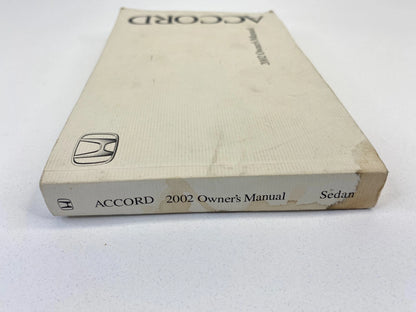 2002 HONDA ACCORD SEDAN OWNERS MANUAL HANDBOOK GUIDE OEM