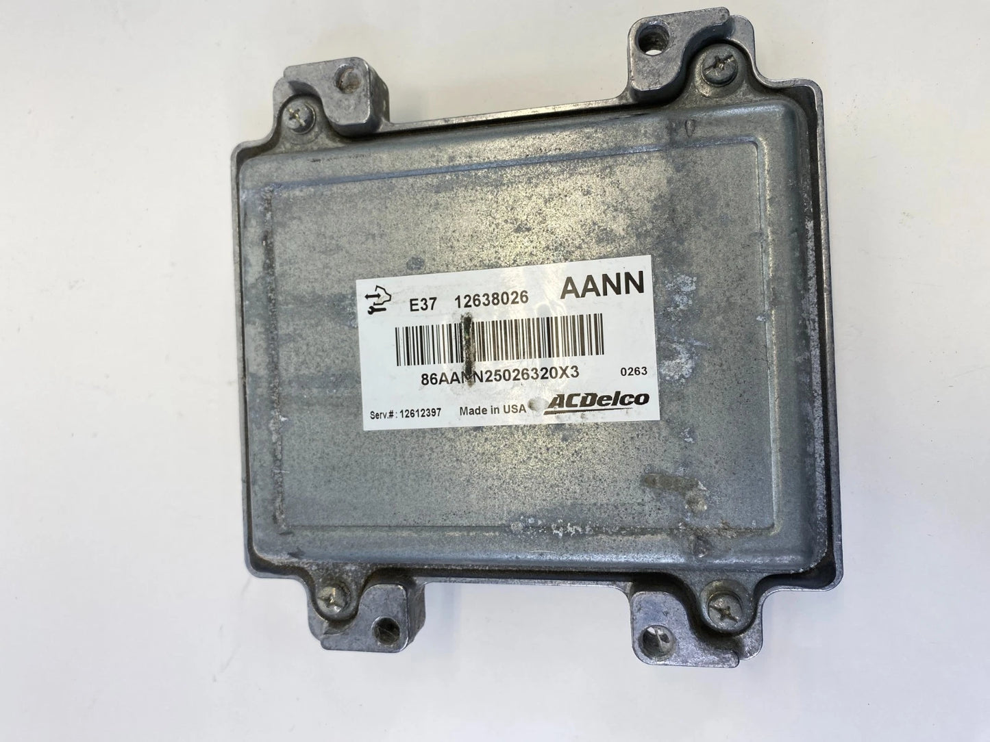 2007-2012 CHEVROLET MALIBU 2.4L AT ENGINE COMPUTER CONTROL MODULE ECM 12612397