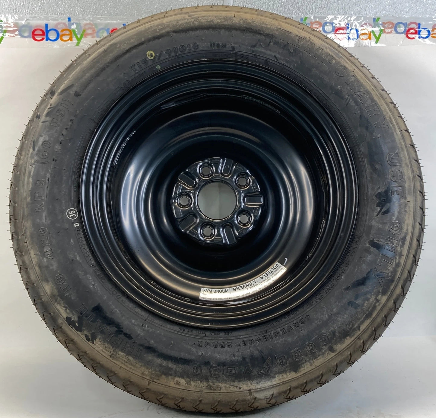 2011-2022 MITSUBISHI OUTLANDER EMERGENCY SPARE TIRE COMPACT DONUT T155/90D16