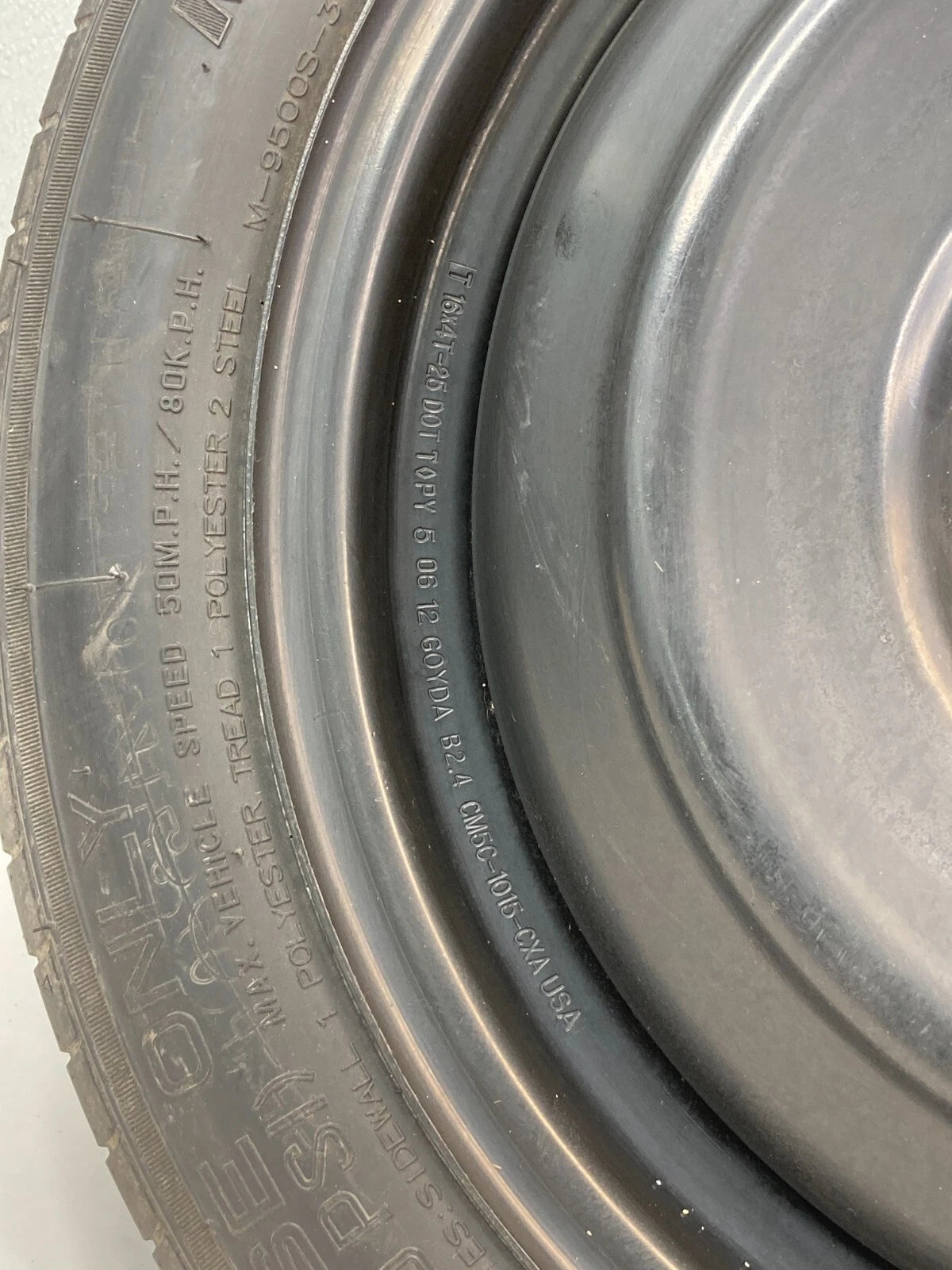 2012-2018 FORD FOCUS 13-20 FUSION SPARE TIRE WHEEL COMPACT DONUT T125/80R16