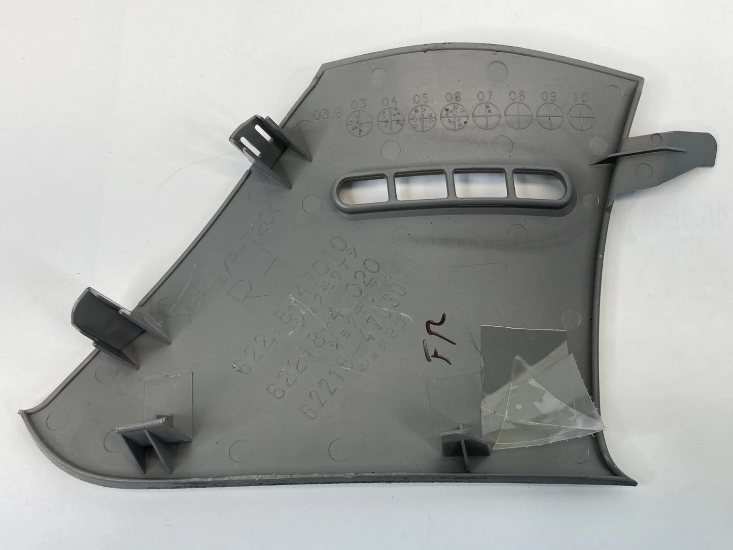 2004-2009 TOYOTA PRIUS FRONT RIGHT CORNER PILLAR TRIM END PANEL 62218-47010 OEM