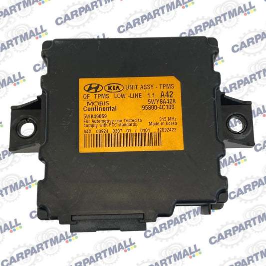 2012 2013 KIA OPTIMA 2.4L SEDAN TIRE PRESSURE MONITOR CONTROL MODULE 95800-4C100