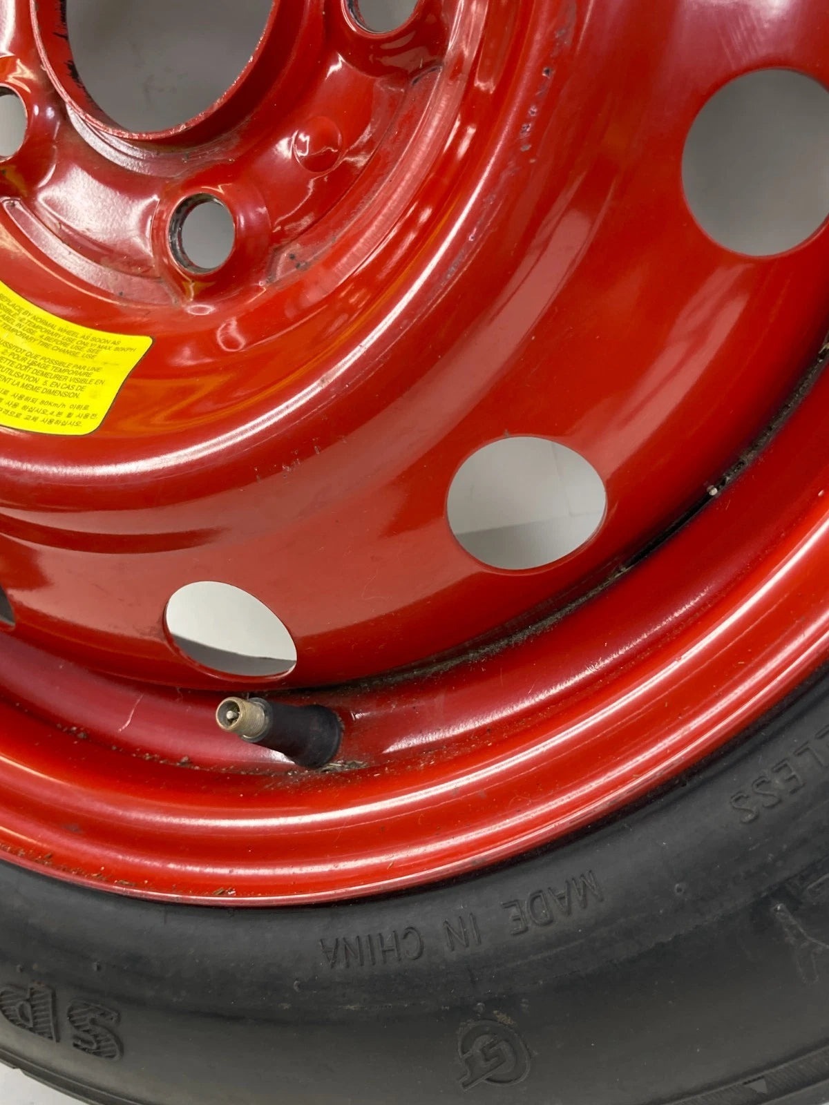 08-12 HYUNDAI ELANTRA EMERGENCY SPARE TIRE WHEEL COMPACT DONUT T125/80D15 96M