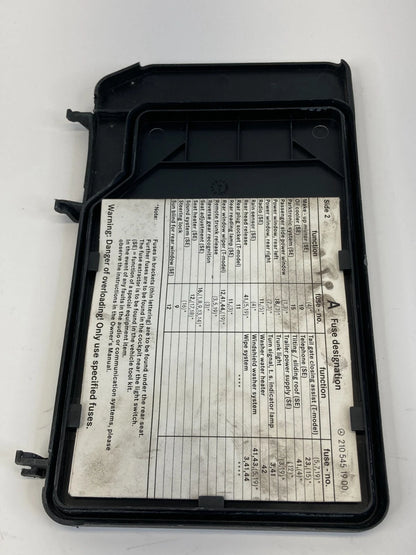 1998-2002 MERCEDES-BENZ E430 ENGINE COMPARTMENT FUSE BOX ACCESS DOOR LID COVER
