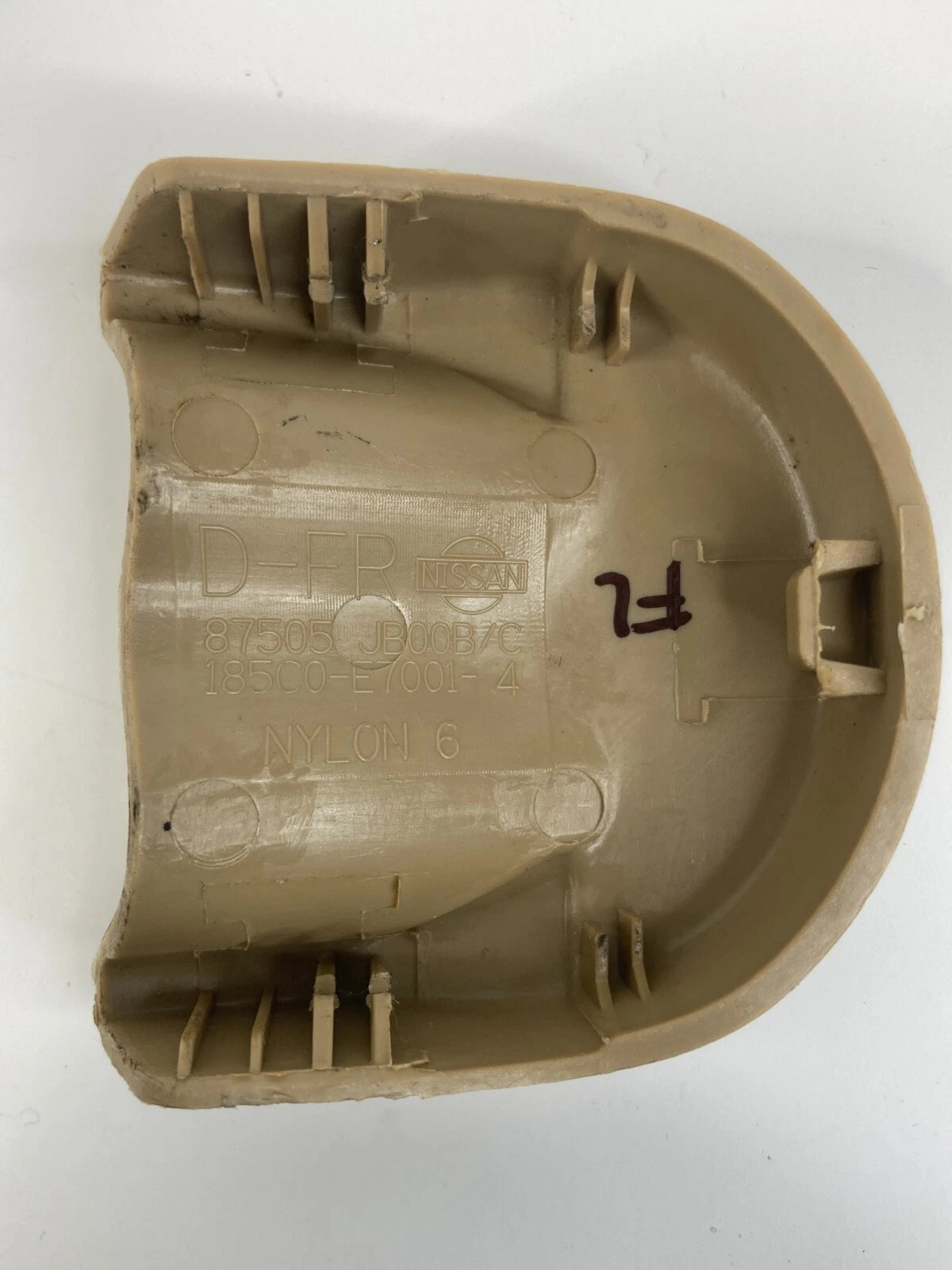 2009-2014 NISSAN MAXIMA FRONT LEFT SEAT TRACK END COVER TRIM BEZEL 87505-JB00B