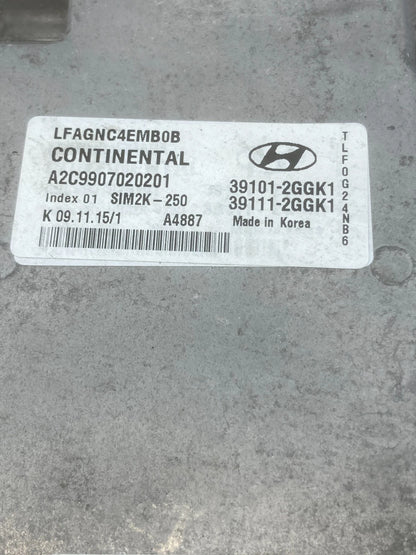 2015-2017 HYUNDAI SONATA 2.4L ENGINE COMPUTER CONTROL MODULE ECU ECM 39101-2GGK1