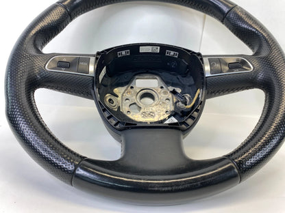 2008-2012 AUDI A5 QUATTRO STEERING WHEEL BLACK LEATHER OEM 8T0-419-091-A-WUL